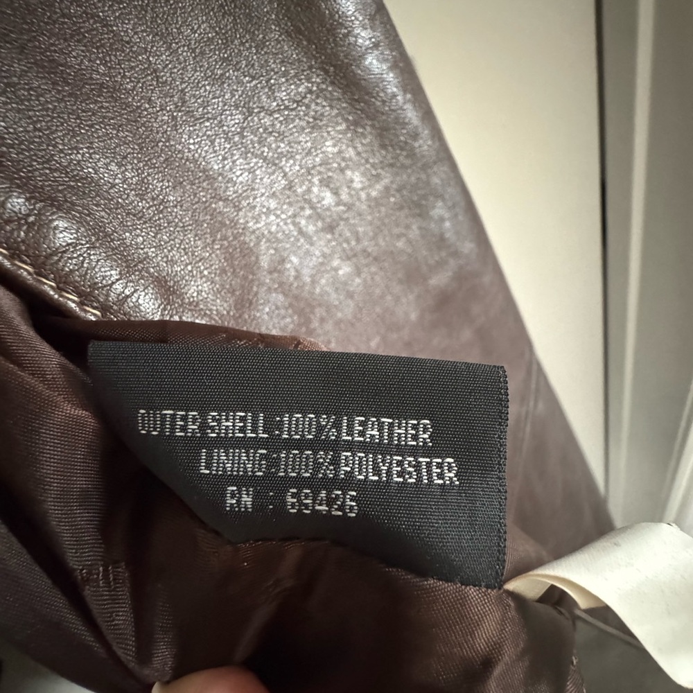 Wilsons Leather Dark Brown Trench Coat Like new - Picture 6 of 8